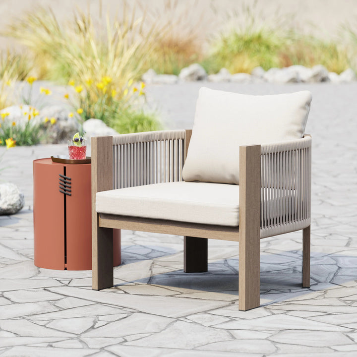 SwayLiving Rebel Accent Chair Beige OUTDOOR CHAISE LOUNGES