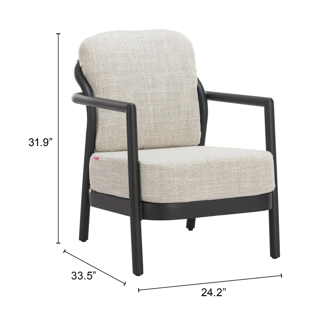SwayLiving Rein Accent Chair Beige OUTDOOR CHAISE LOUNGES