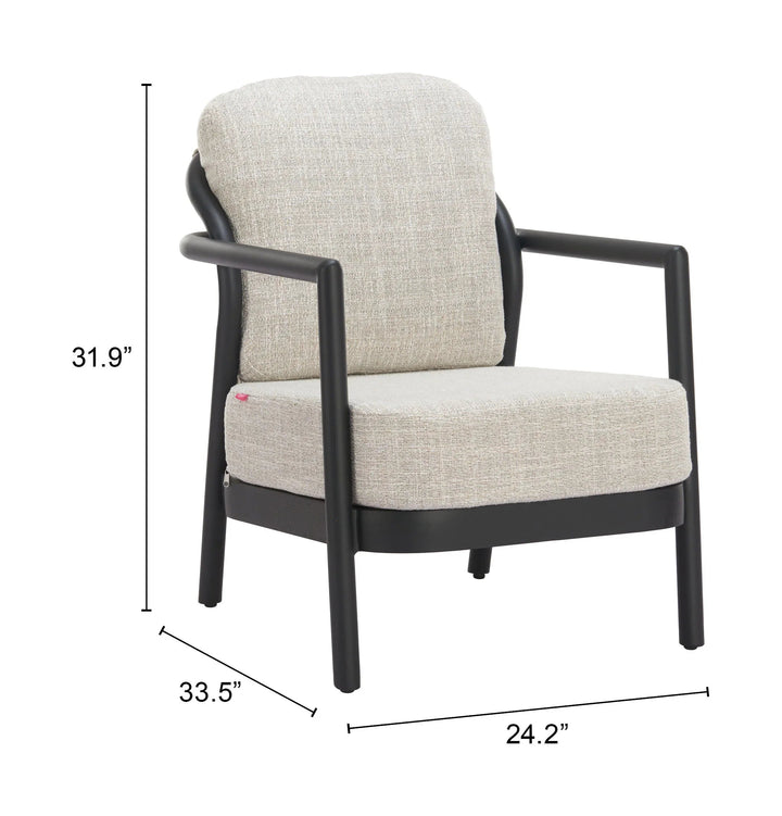 SwayLiving Rein Accent Chair Beige OUTDOOR CHAISE LOUNGES