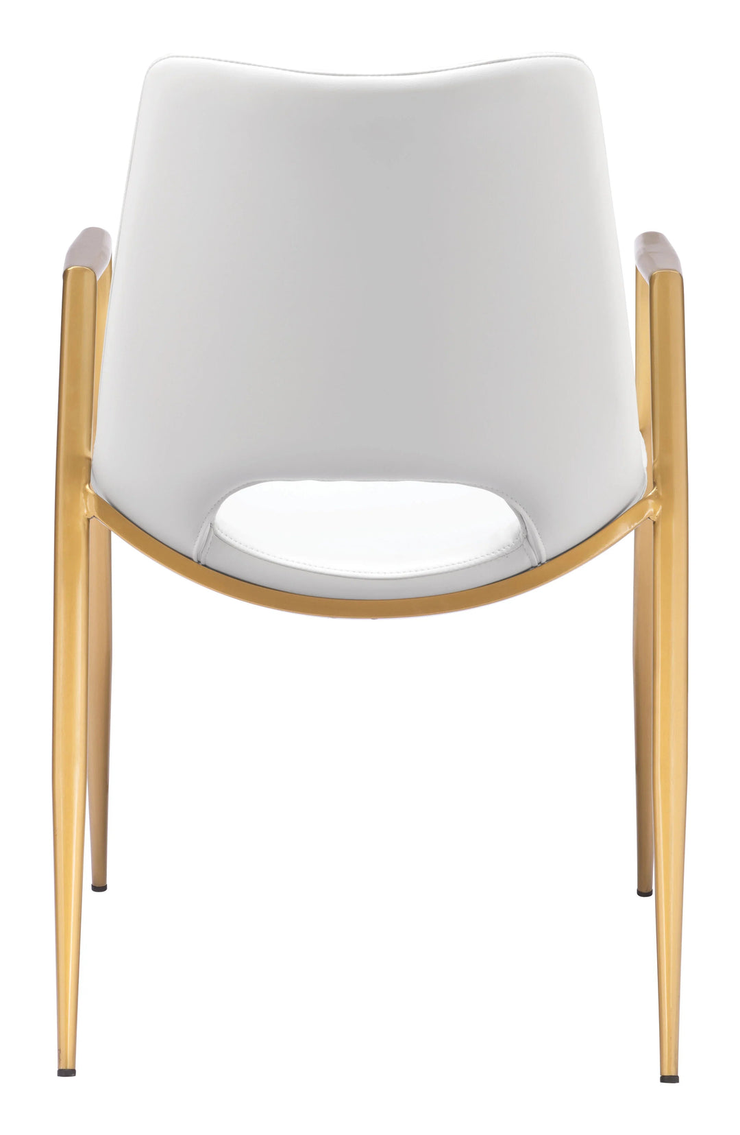 SwayLiving Desi Dining Chair (Set of 2) White & Gold DINING CHAIRS