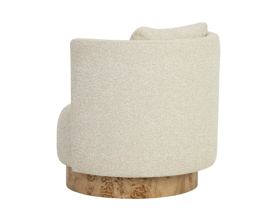 Fortis Swivel Lounge Chair - Santa Cruz Oatmeal