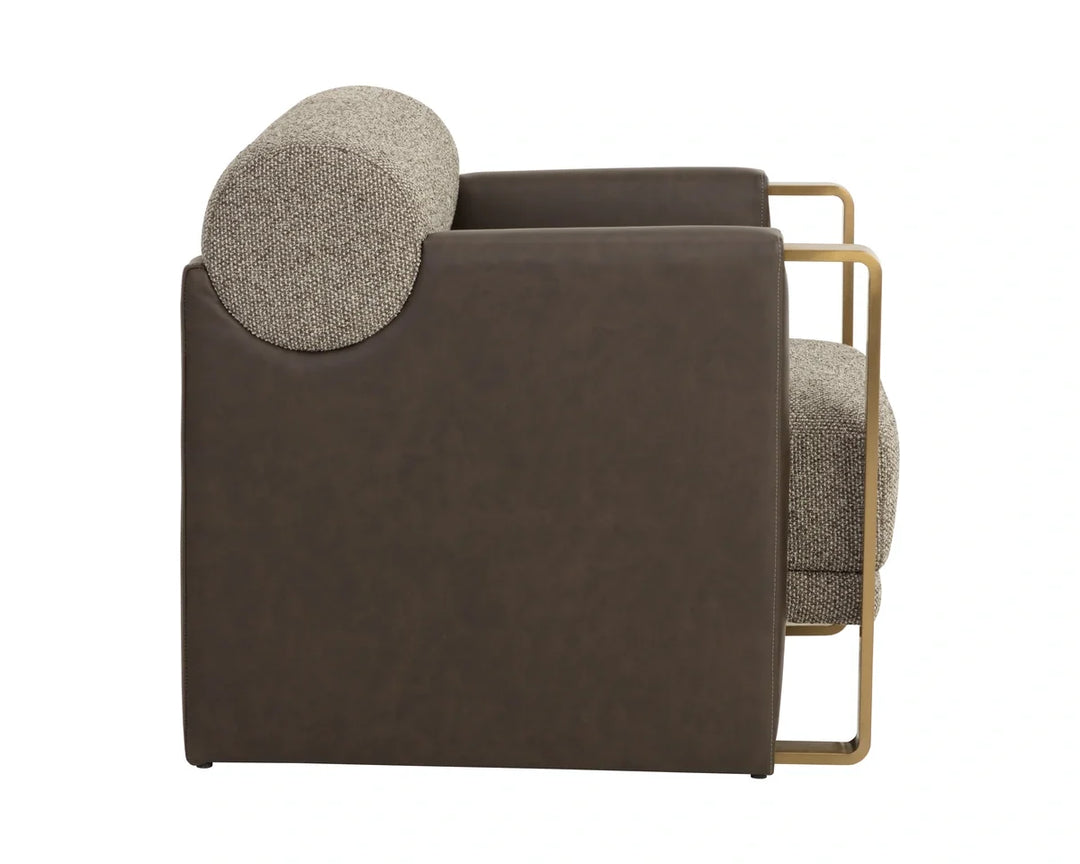 Edgar Lounge Chair - Gellar Earth / Eglinton Espresso