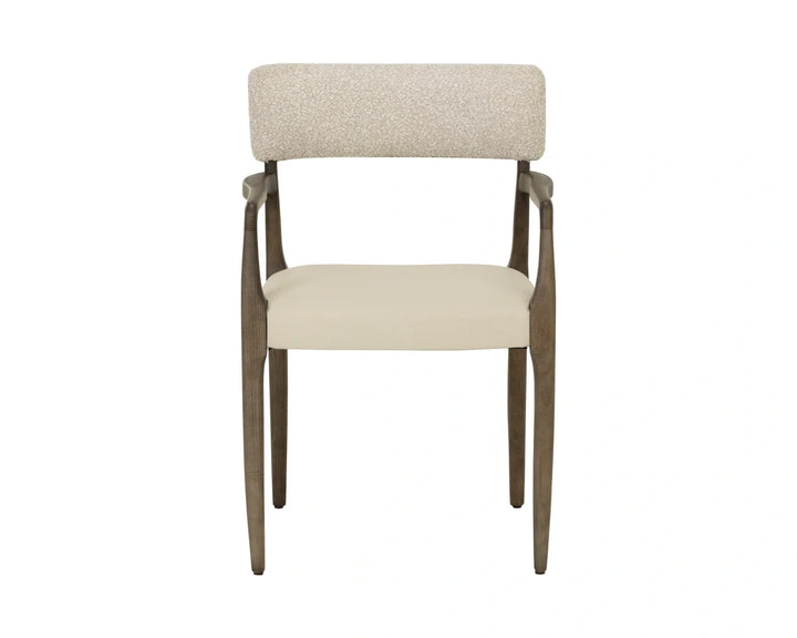 Guardi Dining Armchair - Scottsdale Eggshell / Santa Cruz Oatmeal