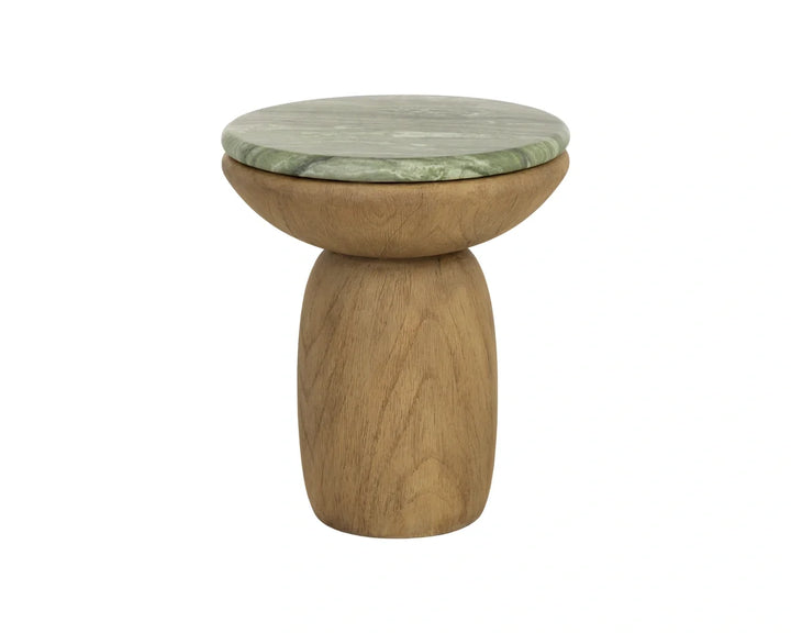 Orula End Table - Marble Look - Sage