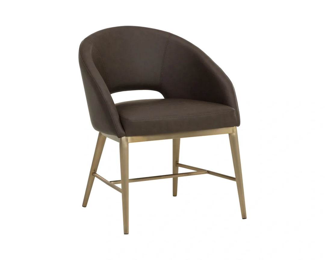 Abelson Dining Armchair - Eglinton Espresso