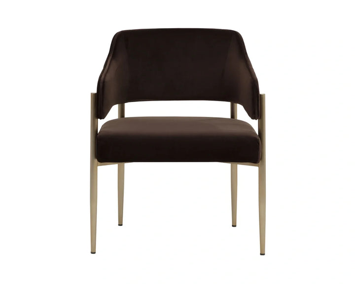 Tova Dining Armchair - Diamond Mink
