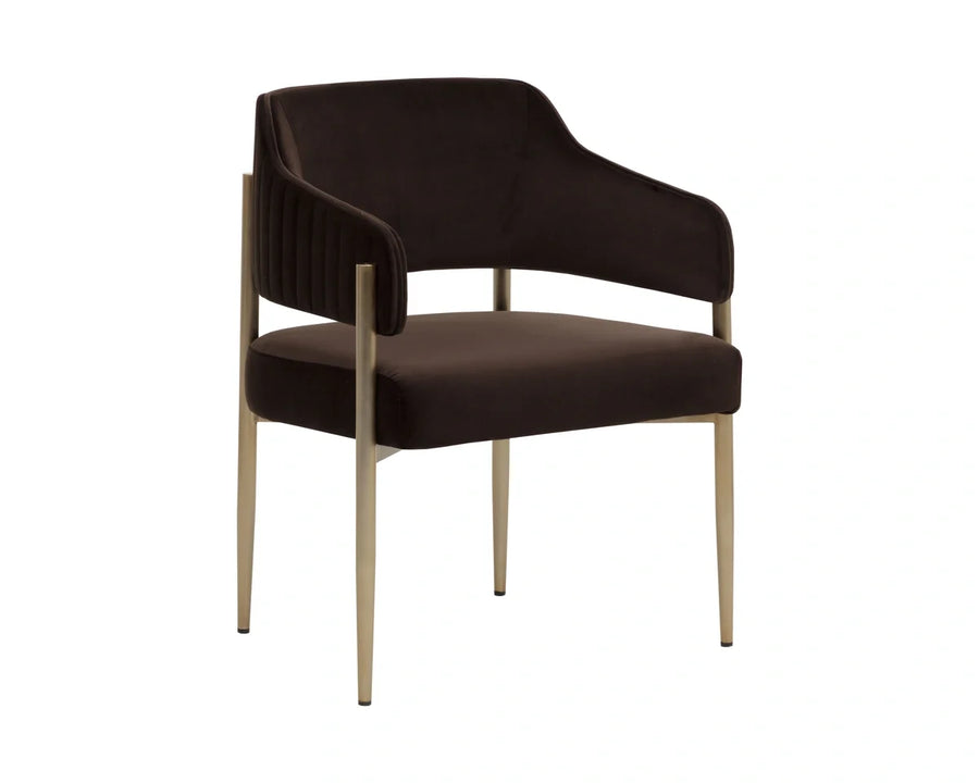 Tova Dining Armchair - Diamond Mink