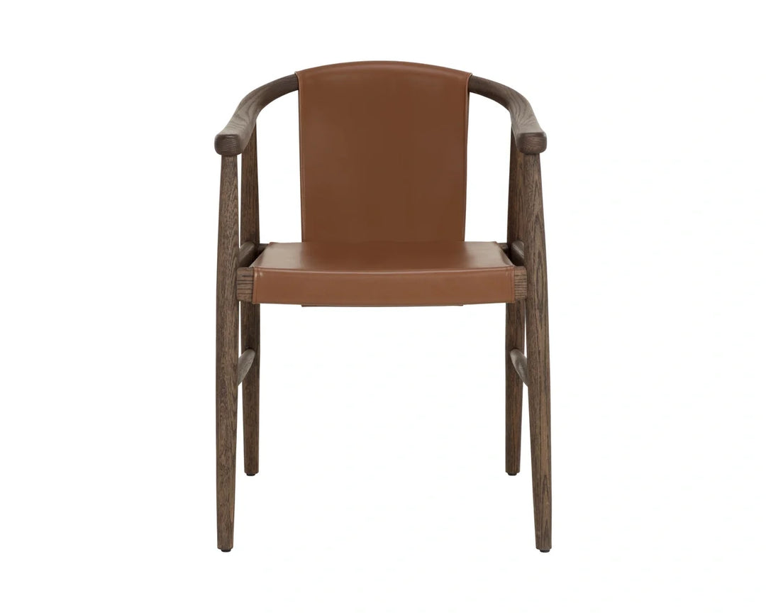 Aran Dining Armchair - Hazelnut Leather