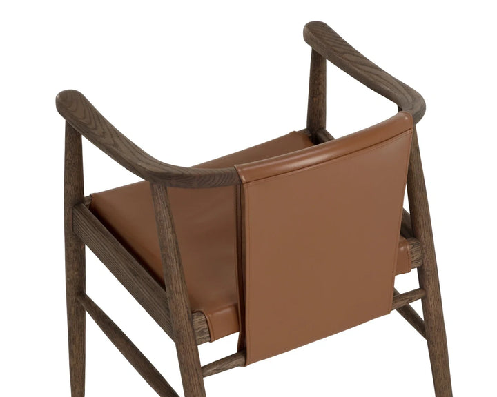 Aran Dining Armchair - Hazelnut Leather