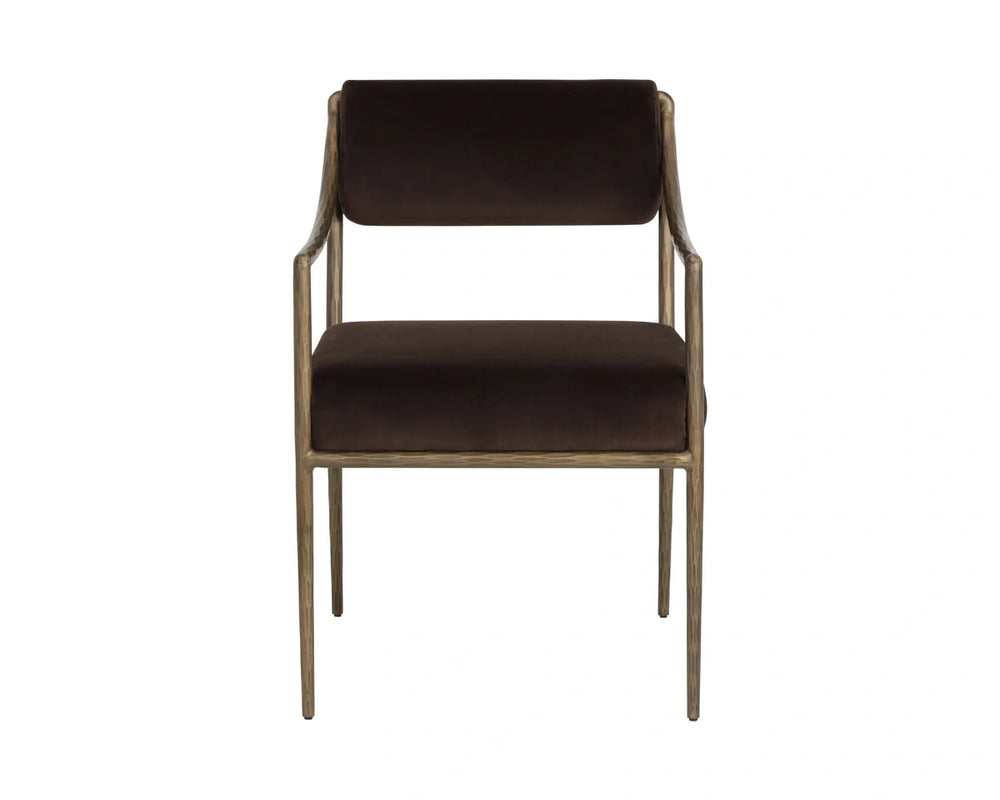 Leticia Dining Armchair - Diamond Mink