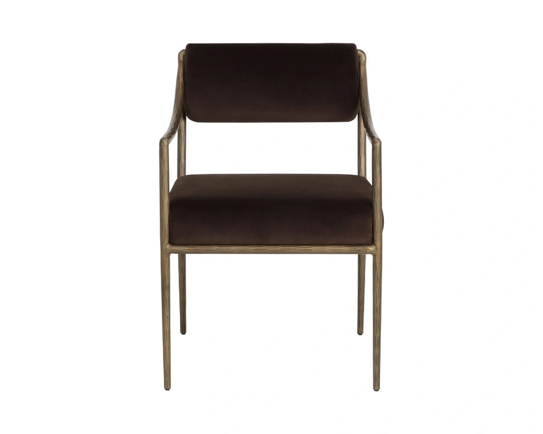 Leticia Dining Armchair - Diamond Mink