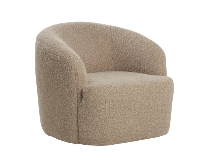 Fuwari Swivel Lounge Chair - Macio Shearling