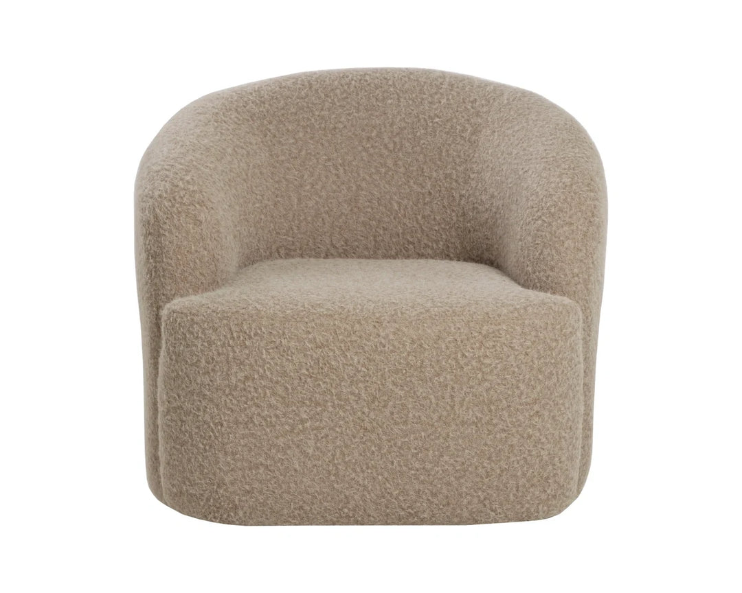 Fuwari Swivel Lounge Chair - Macio Shearling