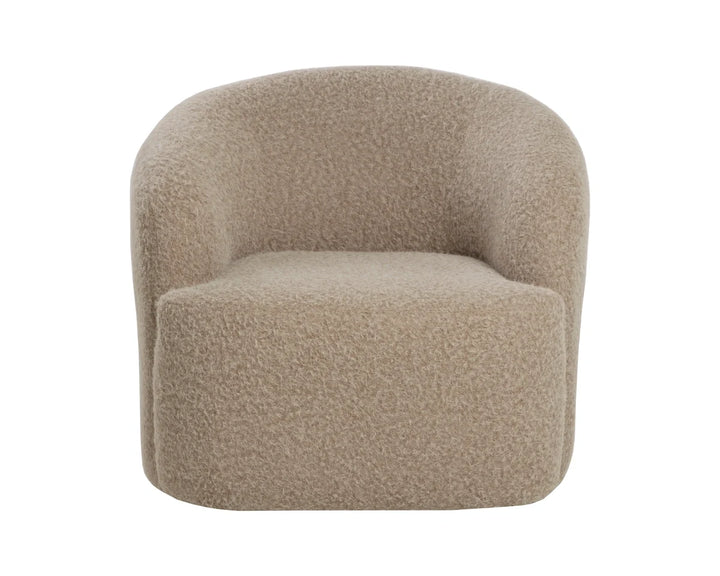 Fuwari Swivel Lounge Chair - Macio Shearling