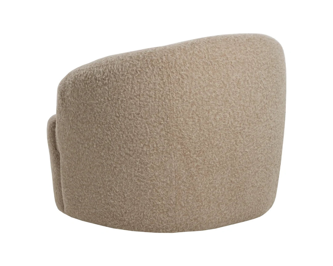 Fuwari Swivel Lounge Chair - Macio Shearling