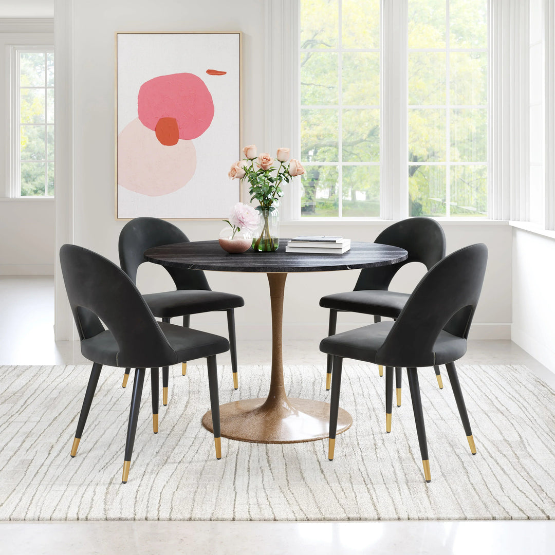 SwayLiving Menlo Dining Chair (Set of 2) Black DINING CHAIRS