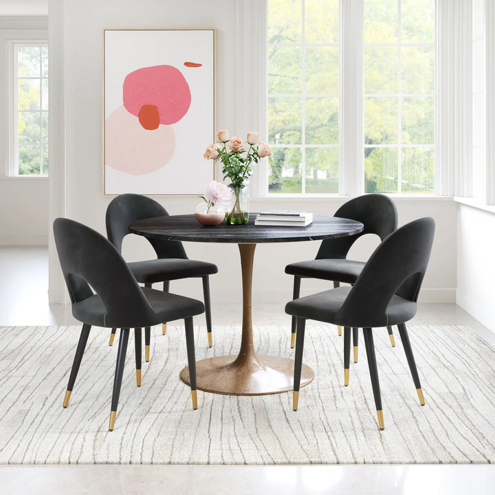 SwayLiving Menlo Dining Chair (Set of 2) Black DINING CHAIRS