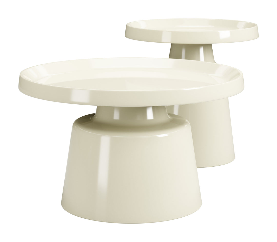 Beurre Coffee Table Set (2-Piece) Ivory