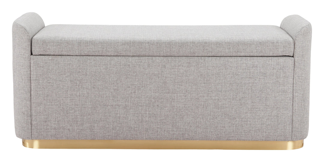 SwayLiving Dobo Storage Bench Gray BENCHES