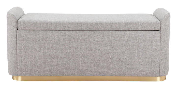 SwayLiving Dobo Storage Bench Gray BENCHES