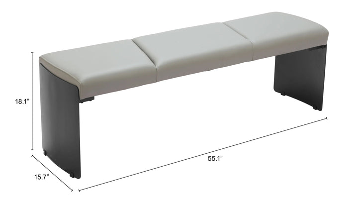 SwayLiving Mur Bench Gray BENCHES