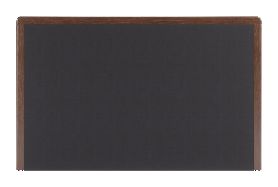 Somune King Bed Gray & Walnut