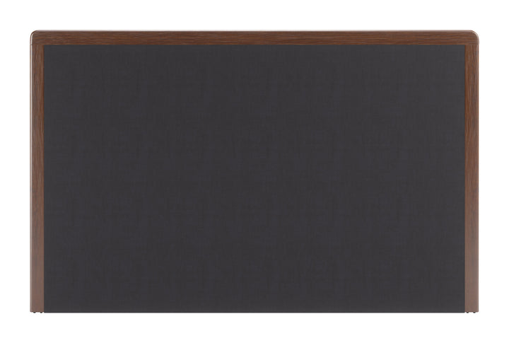 Somune King Bed Gray & Walnut