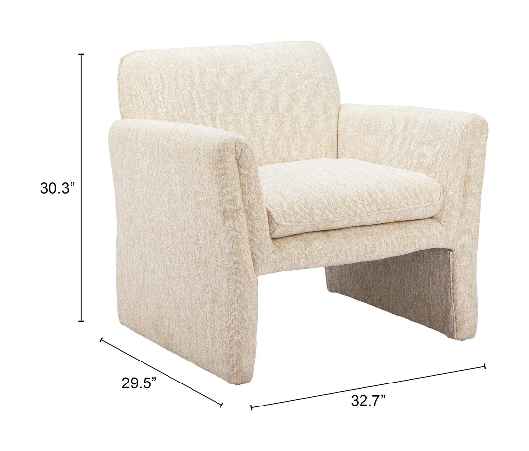 SwayLiving Dobra Accent Chair Oatmeal Beige ACCENT + LOUNGE CHAIRS