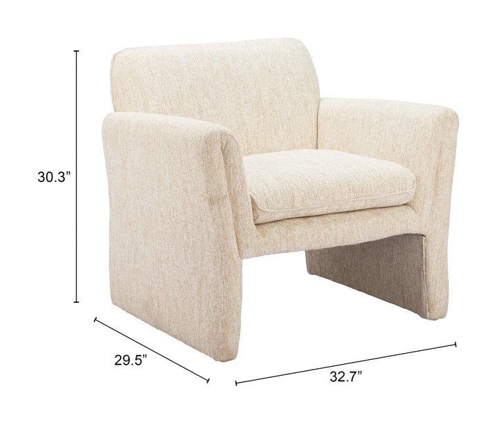 SwayLiving Dobra Accent Chair Oatmeal Beige ACCENT + LOUNGE CHAIRS