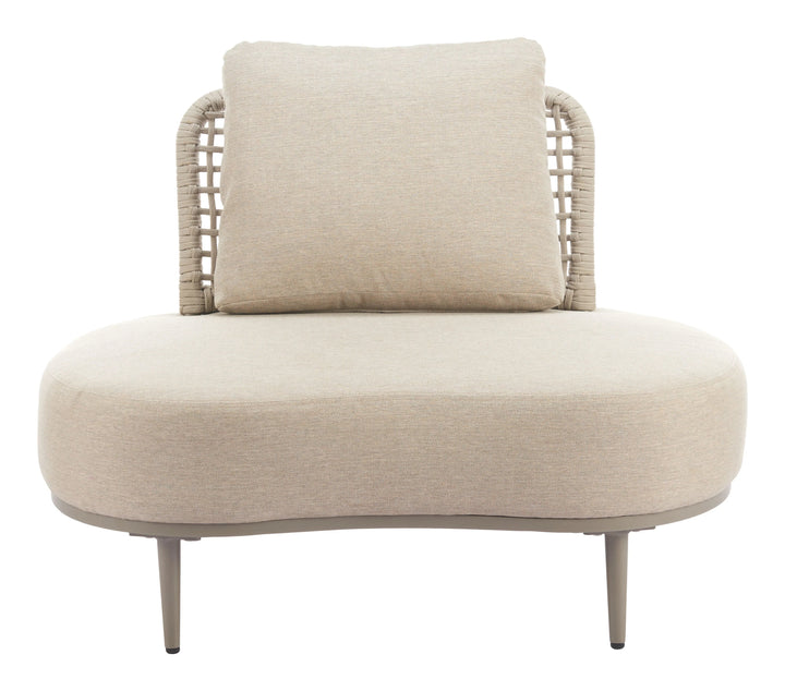 SwayLiving Ruhe Accent Chair Beige OUTDOOR CHAISE LOUNGES