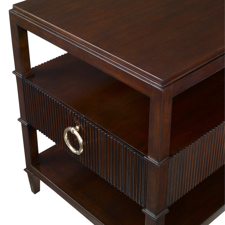 SwayLiving Reeded End Table ACCENT TABLES