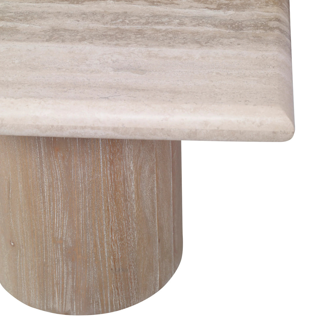 SwayLiving Petros Travertine Table - Set of 3 ACCENT TABLES