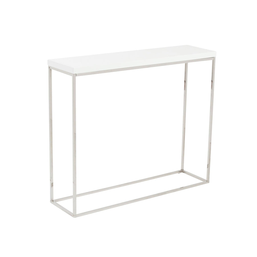 SwayLiving Teresa Console Table Lacquer with Polished Stainless Steel Frame CONSOLE TABLES