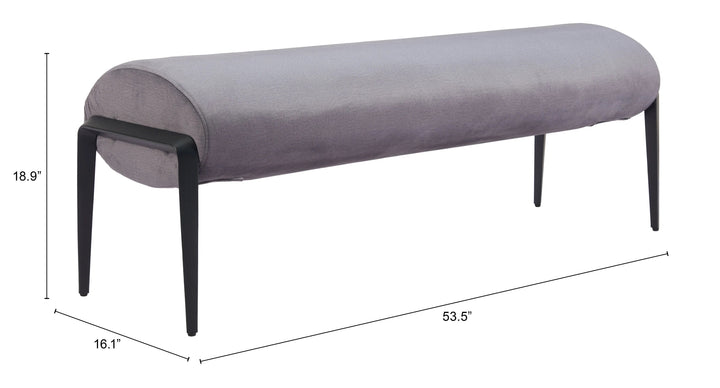 SwayLiving Glatt Bench Gray BENCHES