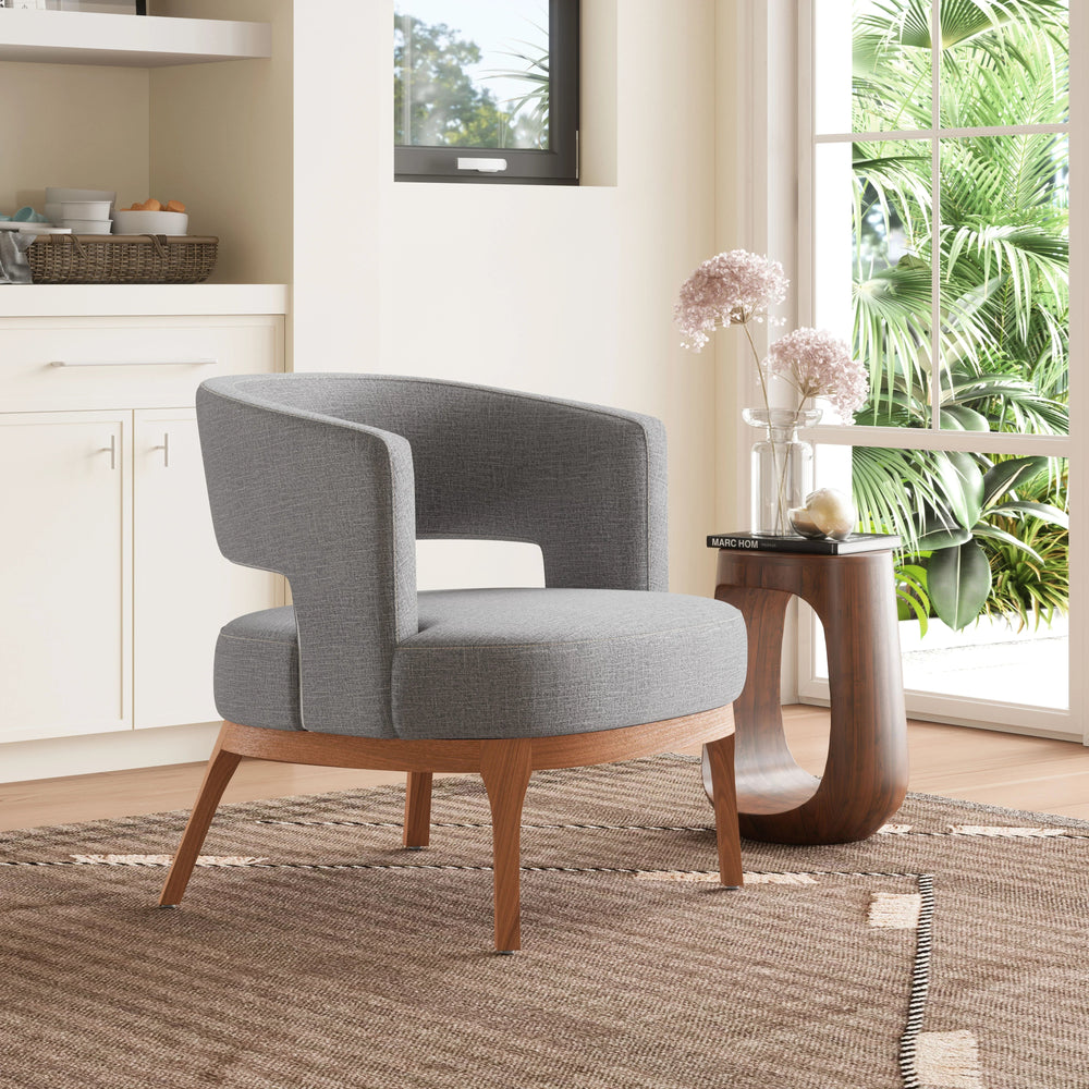 SwayLiving Penryn Accent Chair Slate Gray ACCENT + LOUNGE CHAIRS