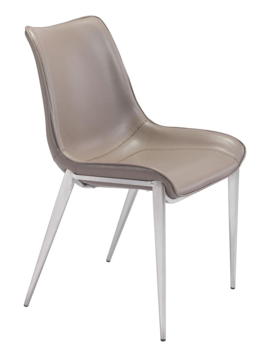 SwayLiving Magnus Dining Chair (Set of 2) Gray & Silver DINING CHAIRS