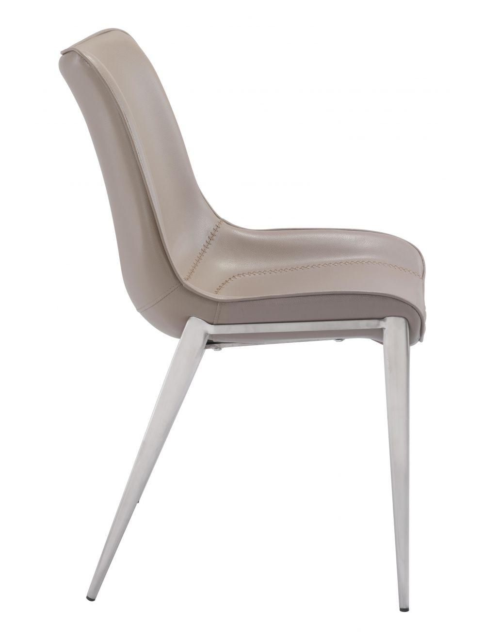 SwayLiving Magnus Dining Chair (Set of 2) Gray & Silver DINING CHAIRS