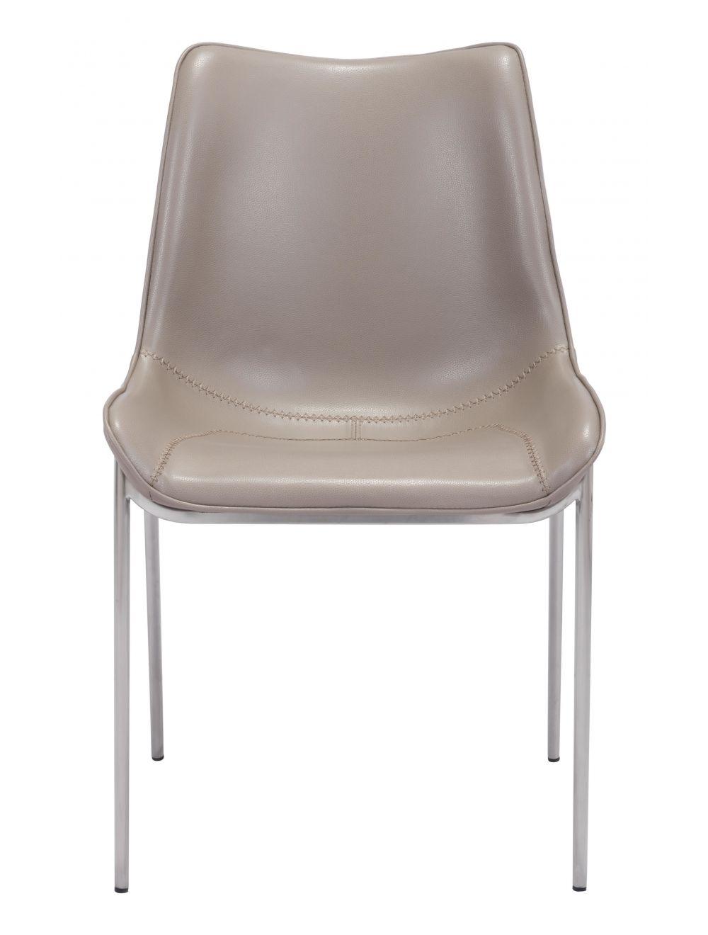SwayLiving Magnus Dining Chair (Set of 2) Gray & Silver DINING CHAIRS