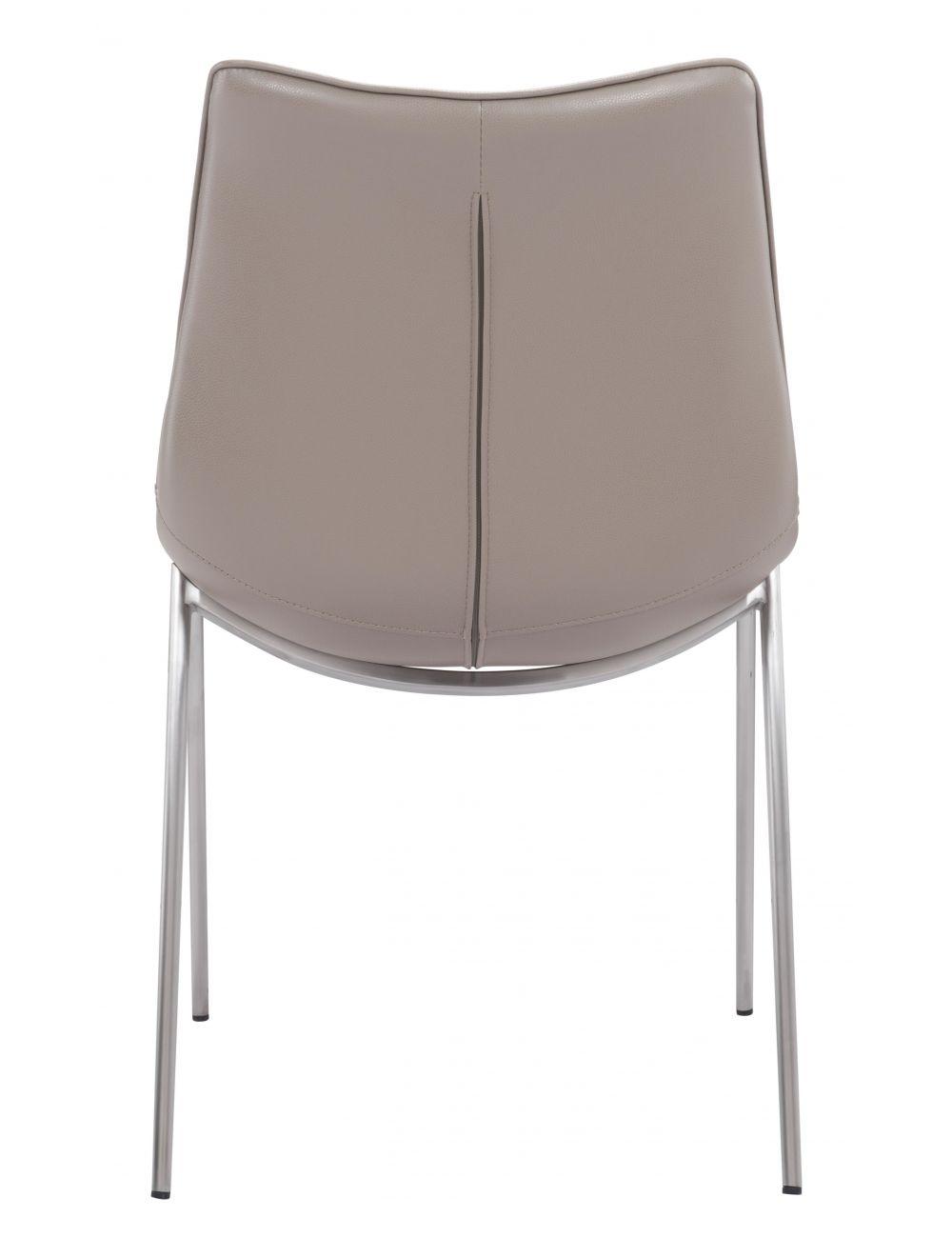 SwayLiving Magnus Dining Chair (Set of 2) Gray & Silver DINING CHAIRS