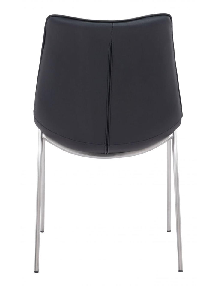 SwayLiving Magnus Dining Chair (Set of 2) Black & Silver DINING CHAIRS