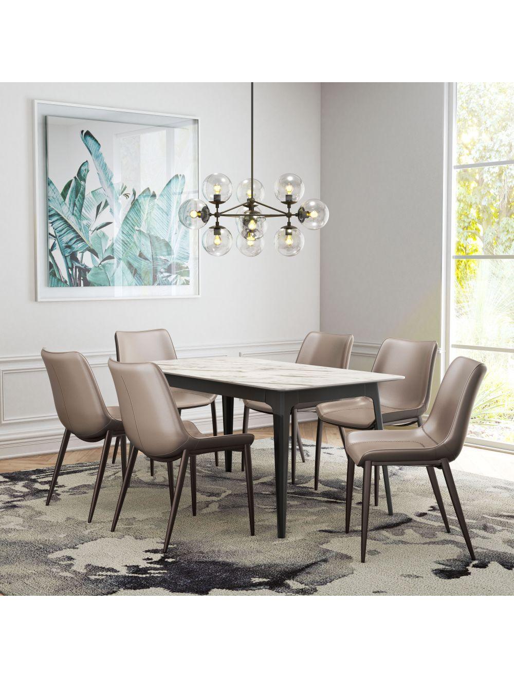 SwayLiving Magnus Dining Chair (Set of 2) Gray & Walnut DINING CHAIRS