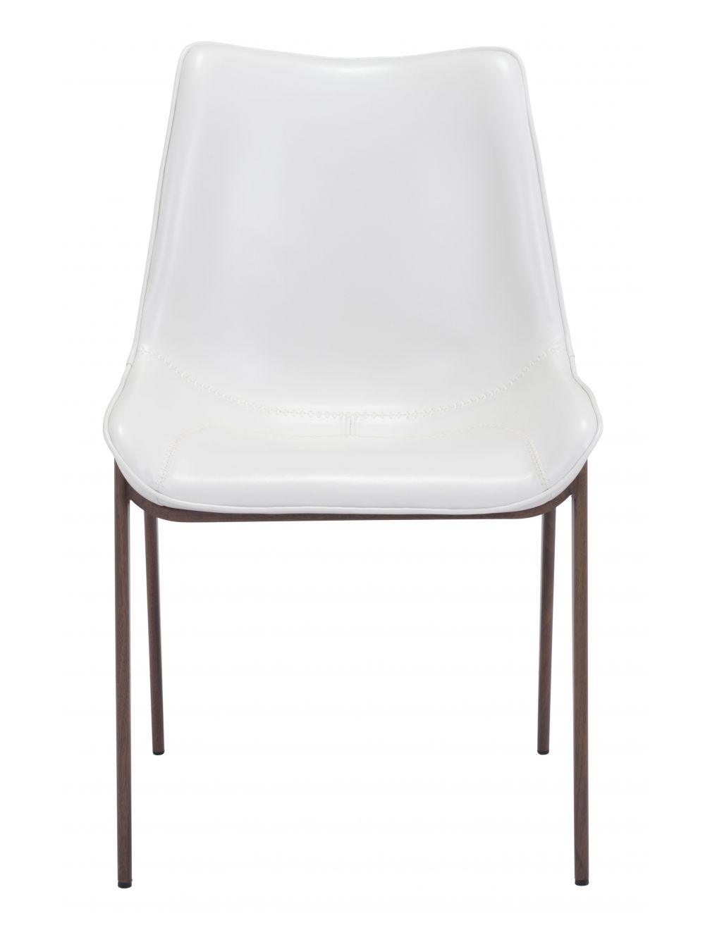 SwayLiving Magnus Dining Chair (Set of 2) White & Walnut DINING CHAIRS