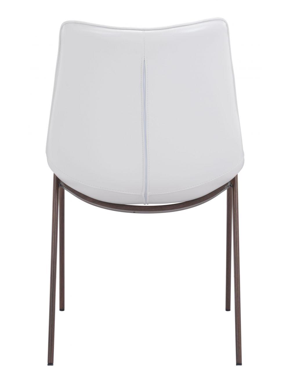 SwayLiving Magnus Dining Chair (Set of 2) White & Walnut DINING CHAIRS