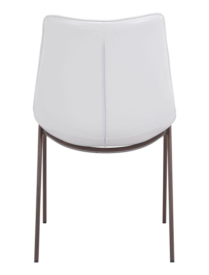 SwayLiving Magnus Dining Chair (Set of 2) White & Walnut DINING CHAIRS