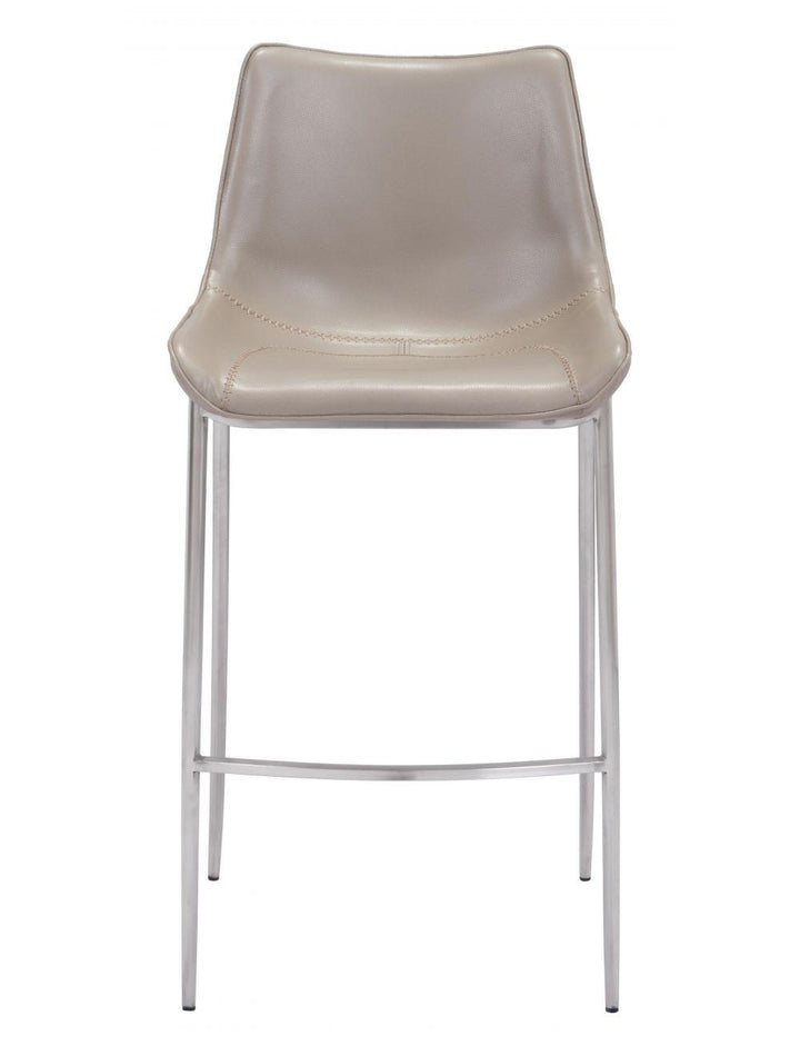 SwayLiving Magnus Bar Chair (Set of 2) Gray & Silver BAR STOOLS + COUNTER STOOLS