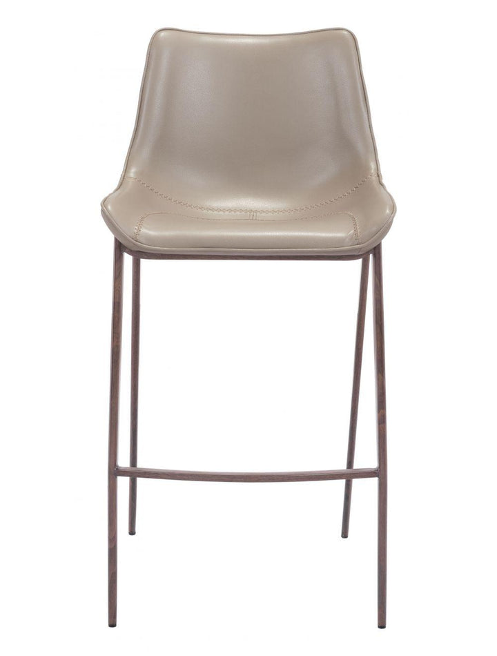 SwayLiving Magnus Bar Chair (Set of 2) Gray & Walnut BAR STOOLS + COUNTER STOOLS