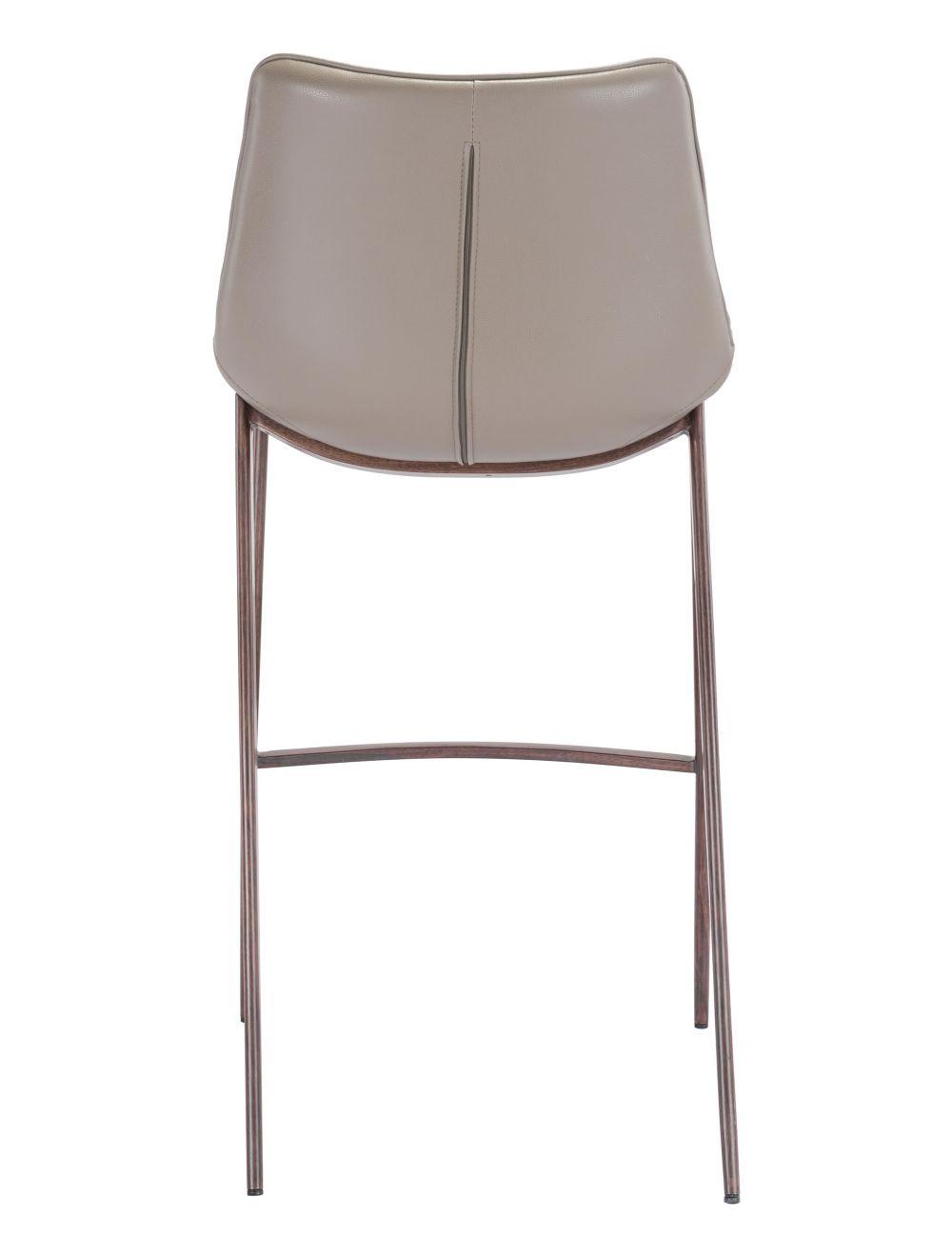 SwayLiving Magnus Bar Chair (Set of 2) Gray & Walnut BAR STOOLS + COUNTER STOOLS