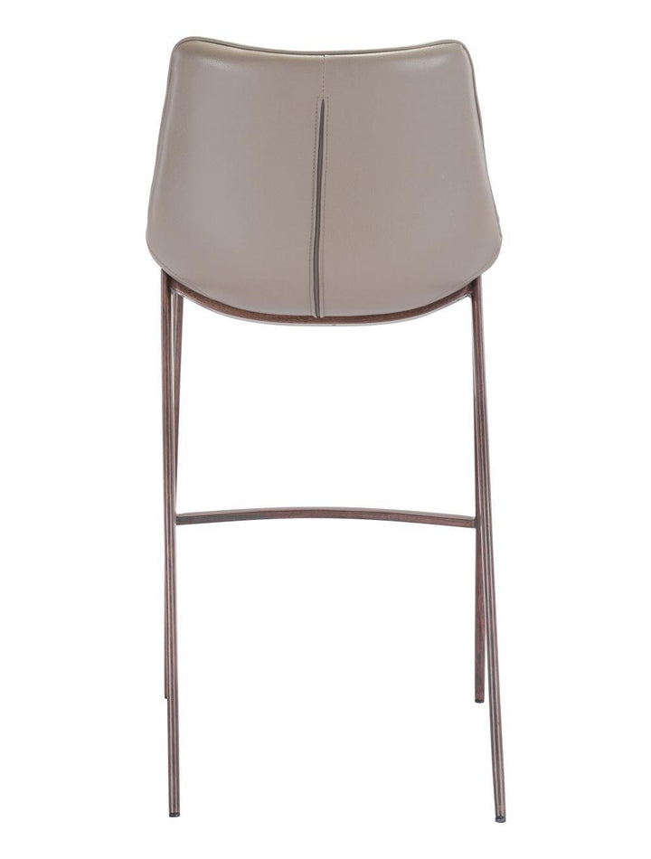 SwayLiving Magnus Bar Chair (Set of 2) Gray & Walnut BAR STOOLS + COUNTER STOOLS