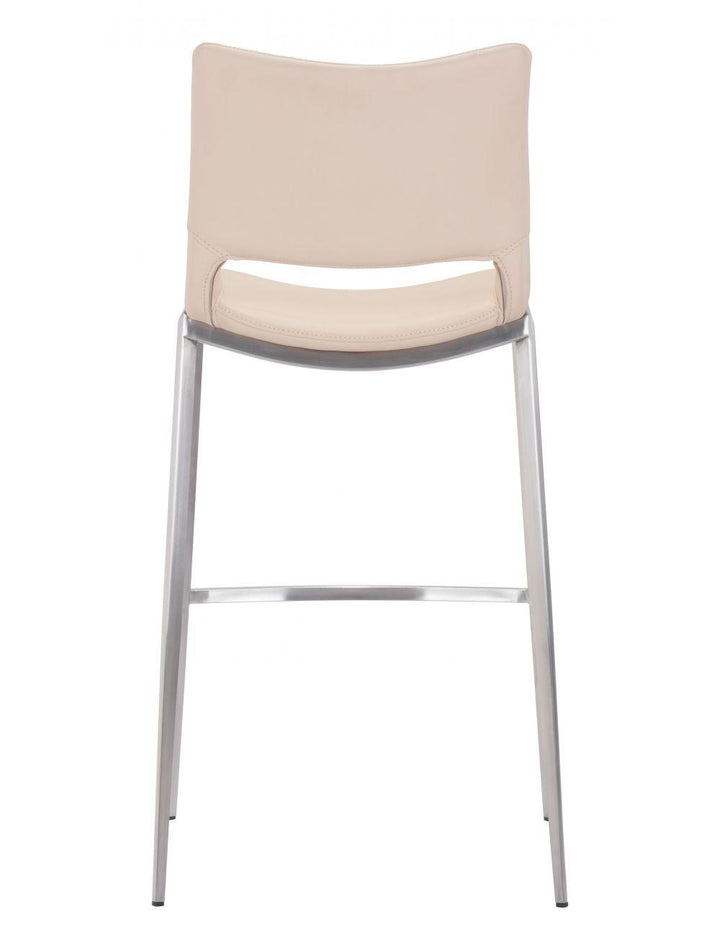 SwayLiving Ace Bar Chair (Set of 2) Light Pink & Silver BAR STOOLS + COUNTER STOOLS