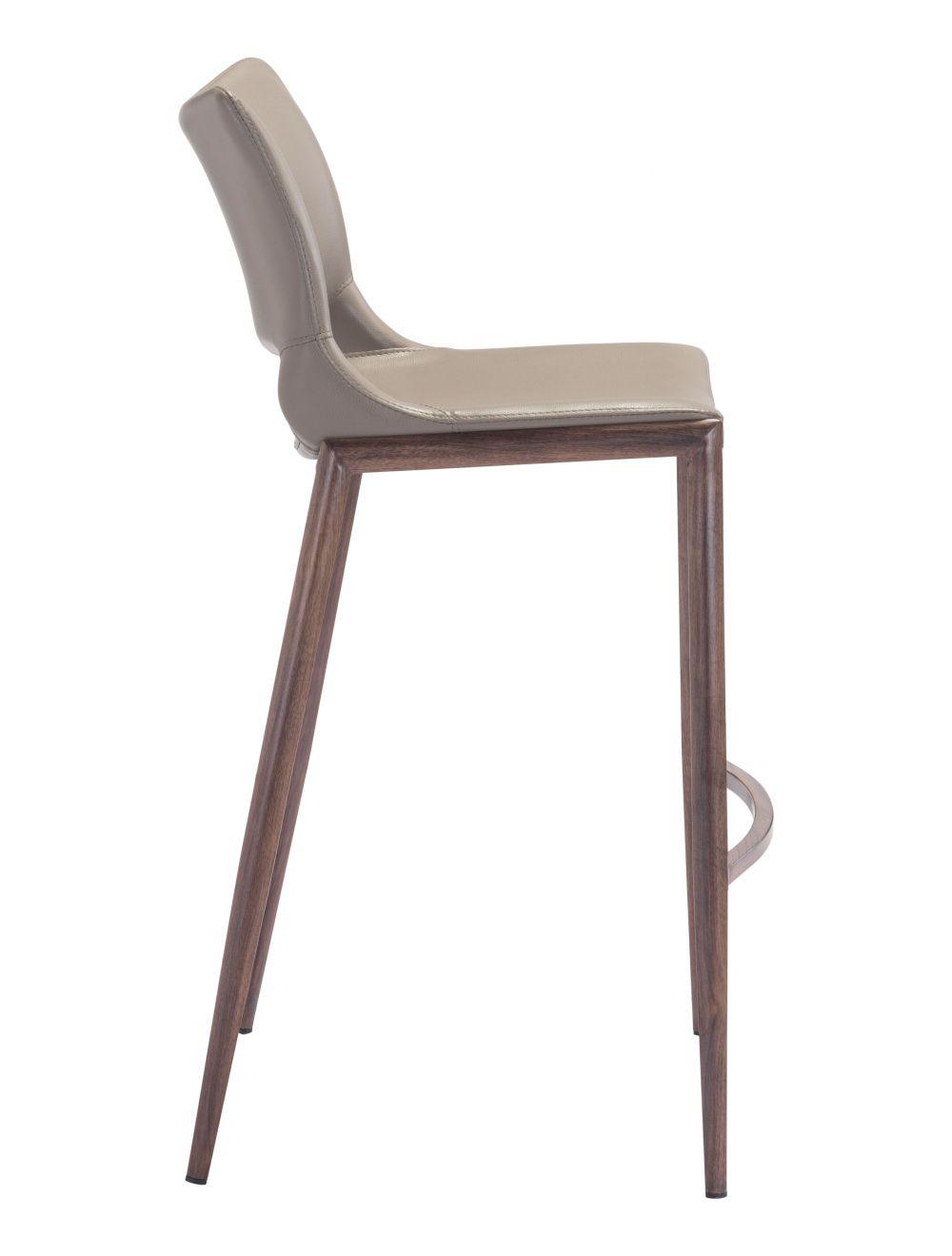SwayLiving Ace Bar Chair (Set of 2) Gray & Walnut BAR STOOLS + COUNTER STOOLS